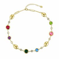 Necklace Brand Woman Aurea in  Surgical steel  Cristallo 09NK013